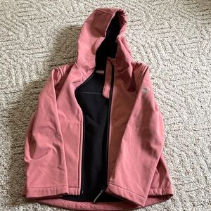 Kids Pink Hooded Rain Jacket